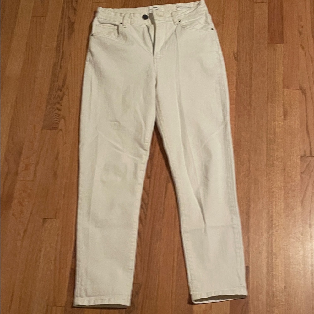 Cotton On Classic White Straight-Leg Women's Jeans — High Rise